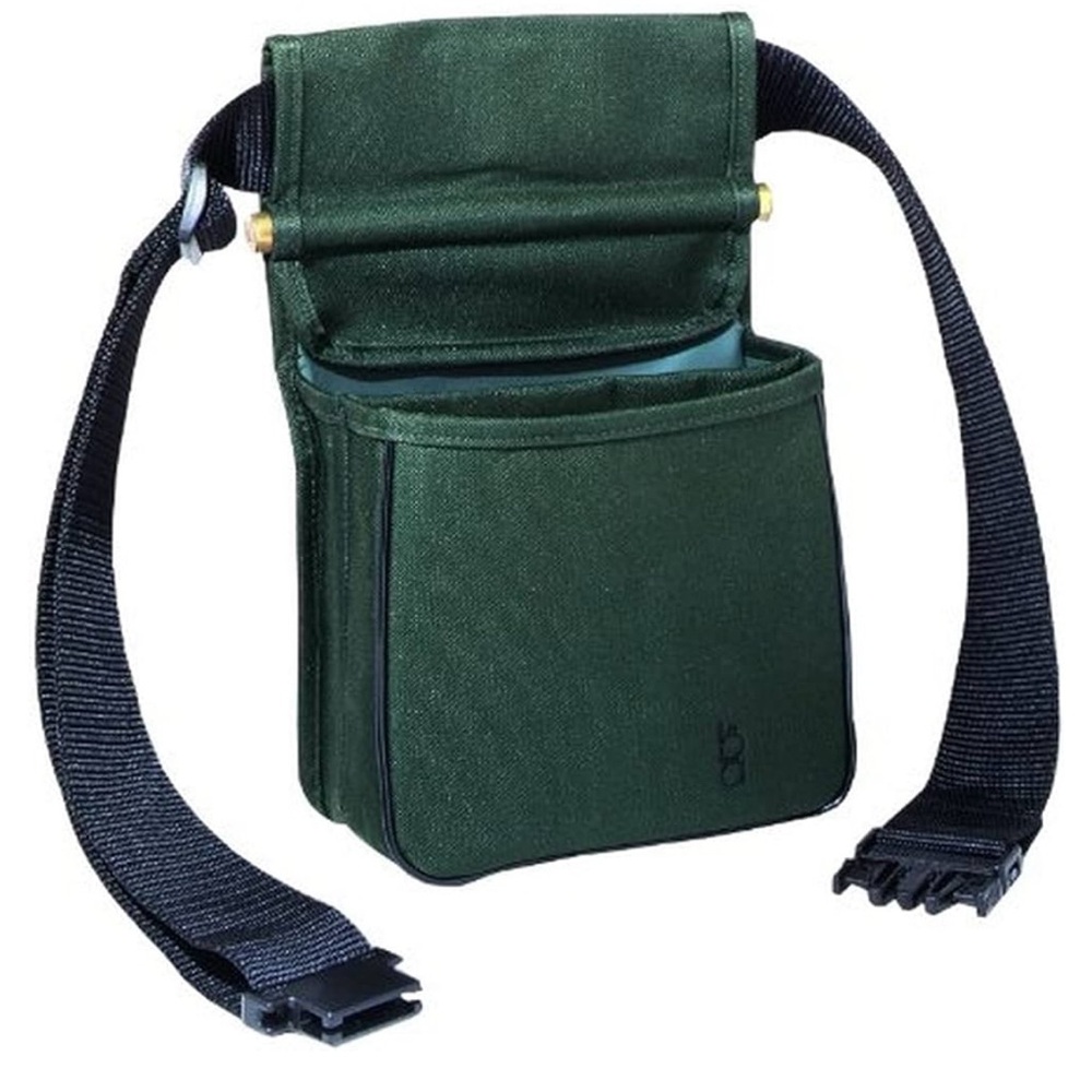 NWT Bob Allen Original Divided Shell Pouch With Belt Hunter Green Shooting Pouch